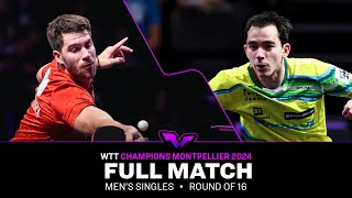 FULL MATCH  Patrick Franziska vs Hugo Calderano  MS R16  WTTMontpellier 2024 [upl. by Grosvenor]