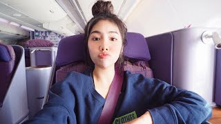 Review นั่ง Business class การบินไทยครั้งแรก 💺  Archita Lifestyle [upl. by Ebeohp]