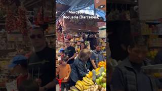 La Boqueria Market is a mustvisit in Barcelona laboqueria barcelona foodlover barcelonatravel [upl. by Damal]