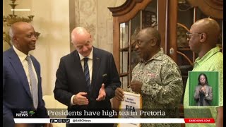 Gianni Infantino Patrice Motsepe pay Ramaphosa a special visit [upl. by Tyrone]