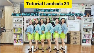 Lambada 24 Line Dance Tutorial [upl. by Zetnom63]