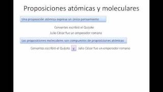 Repaso de lógica 1  Proposiciones atómicas y moleculares [upl. by Feigin]