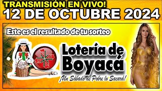 Resultado LOTERIA DE BOYACA del SÁBADO 12 de octubre 2024 [upl. by Airotciv633]