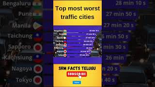 Top most worst traffic cities srmfactstelugu interestingfacts [upl. by Teerell]