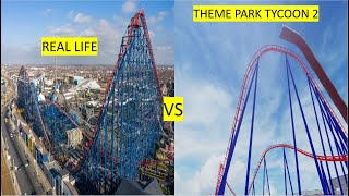 The Big One Blackpool Pleasure Beach In Theme Park Tycoon 2 INCOMPLETE [upl. by Anahir777]