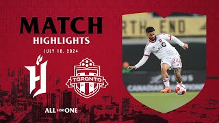 MATCH HIGHLIGHTS Toronto FC vs Forge FC  July 10 2024 [upl. by Sheley]