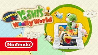 Poochy amp Yoshis Woolly World – Tráiler de lanzamiento Nintendo 3DS [upl. by Soisanahta]