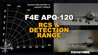 DCS F4E APQ120  Radar CrossSection and Detection range [upl. by Nnylecoj]