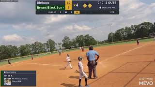 Bryant Black Sox  vs Dirtbags 20240609 [upl. by Aphra351]