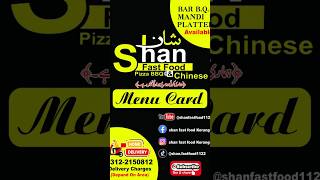 Menu Card ordernow 03122150812 viralshorts2024 food fastfoodlove followback foodie [upl. by Hildebrandt218]