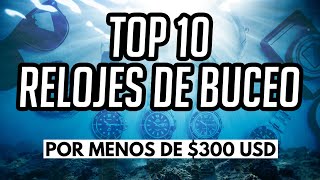 Top 10 Relojes de Buceo Por Menos De 300 Dólares  Casio Seiko Invicta Timex Orient Citizen [upl. by Yra320]