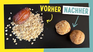 Energiekugeln  gesunder Snack aus nur 2 Zutaten einfach selber machen [upl. by Appledorf]