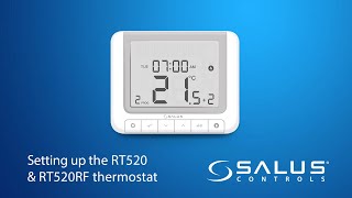 Setting up the RT520 and RT520RF thermostat [upl. by Cochrane602]