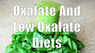 Oxalate And Low Oxalate Diets 700 Calorie Meals DiTuro Productions LLC [upl. by Strohbehn]