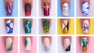 15 Simple Nails Art Tutorial  New Nails Art Design  Olad Beauty [upl. by Thenna10]