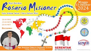 Doa Rosario Misioner Minggu 13 Oktober 2024Bersama Uskup Malang [upl. by Odrahcir30]