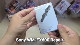 Sony WMEX600 Repair Cassette Player Walkman [upl. by Ayram881]