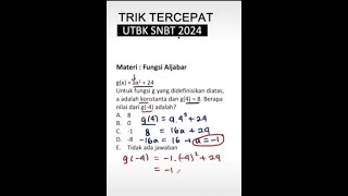 TRIK TERCEPAT UTBK SNBT 2024 utbk2024 snbt2024 [upl. by Guinevere]