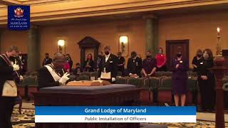 Grand Lodge of MD 234th Installation of Officers [upl. by Laktasic]