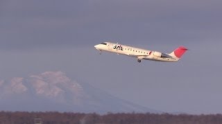 JAIR JA203J Bombardier CRJ200 Chitose Airport takeoff 千歳空港離陸 [upl. by Aihsilef821]