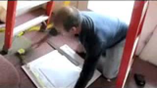 Installation Howto of DoitYourself PVC Decorative Ceiling Tiles before and after install [upl. by Ahseiuqal]