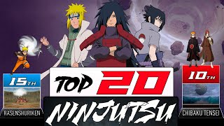 TOP 20 NINJUTSU TECHNIQUES  AnimeScale [upl. by Pepi]