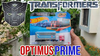 Hotwheels OPTIMUS PRIME  TRACK FLEET [upl. by Garv]