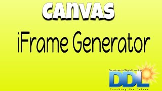 Canvas and iFrame Generator [upl. by Cicero]