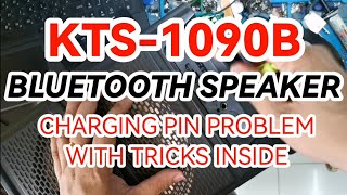 KTS1090B BLUETOOTH SPEAKER CHARGING PIN PROBLEM WITH TRICKS INSIDE [upl. by Narton71]