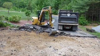 Cat 3055E2 Ripping Up Asphalt [upl. by Porush333]