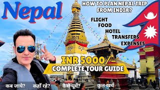 Complete Travel Guide to Nepal  Hotels Attraction Food Transport and Budget  6 Days Tour Plan [upl. by Lyram121]