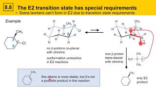 88 Part 2 E2 Stereochemistry with Halocyclohexanes [upl. by Hux]