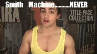 Smith Machine vs Free Weights Should You Workout with a Smith Machine [upl. by Zrike280]