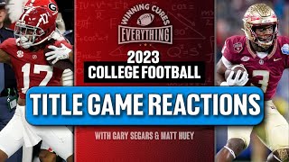 2023 College Football Conference Championship Games Reaction Alabama Florida St Texas [upl. by Atikam]