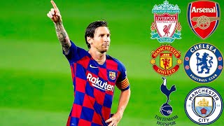 Lionel Messi ● All Goals vs the Premier League [upl. by Rehpotsrihc345]