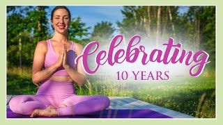 LIVE Community Celebration  10 years of Yoga with Kassandra [upl. by Aisiat]