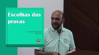 ESCOLHAS DAS PROVAS  PALESTRA ESPÍRITA [upl. by Nastassia62]