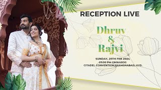 Dhruv amp Rajvi  Reception  Live [upl. by Eitsyrk743]