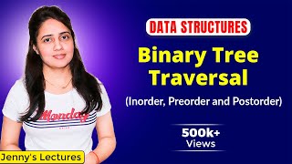 55 Binary Tree Traversals Inorder Preorder and Postorder  Data structures and algorithms [upl. by Ynitsed]