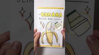 SHOCKED BANANA BLIND BAG paper diy 🍌 diycrafts papercraft creativity blindbag [upl. by Ened]