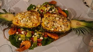 سلطة الاناناس وفواكه البحر الراقية المداق salade d ananas et les fruits de mer [upl. by Brandise]