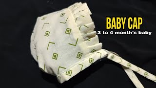 BABY CAP  NEWBORN BABY CAP  HOW TO CUT AND STITCH BABY CAP [upl. by Lucas]