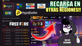 COMO RECARGAR DIAMANTES A OTRAS REGIONES EN FREE FIRE CON PAGOSTORE  RECARGA DE SNEEUU A BRASIL [upl. by Nired]