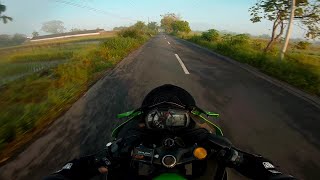 Morning Ride High Adrenaline Feeling ‼️ Kawasaki Ninja ZX25R Quickshifter [upl. by Ayouqes846]