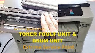 HOW TO TONER FOULT PROBLAM FIX amp DRUM UNIT AND TONER UNIT FOULT KONICA MINOLTA Pagepro 1580mf [upl. by Bordie]