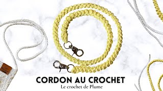 Comment faire un cordon au crochet  FACILE et RAPIDE  Tricoton et Aquarelle TUTORIEL Lou Passion [upl. by Nedle]