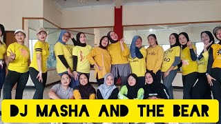 DJ MASHA AND THE BEAR  DANCE MASHA AND THE BEAR TIKTOK VIRAL  Senam Kreasi Terbaru SENAM NHSC [upl. by Alayne504]