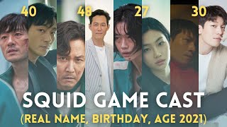 SQUID GAME CAST REAL NAME AGE BIRTHDAY 2021 [upl. by Arted]