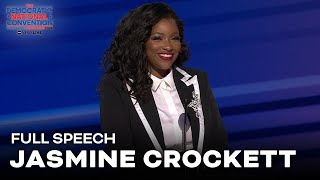 FULL SPEECH Texas Rep Jasmine Crockett addresses the DNC [upl. by Nivar]