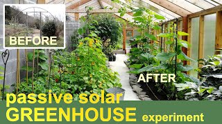 We built a passive solar GREENHOUSE  Here’s what happened [upl. by Rome]